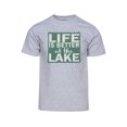 thumbnail image 1 of Camiseta de Manga Corta Gravity Threads La Vida de los Hombres es Mejor Heather Grey 3X-Large, 1 of 1