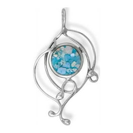 Ancient Roman Glass Slide Pendant Handmade Wire Design Ancient Roman Glass Slide Pendant Handmade Wire Design
