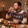 thumbnail image 4 of Christmas Pattern Stemless Glass Tumbler, Festive Holiday Drinking Glass Cups for Hot & Cold Drinks, 4 of 5