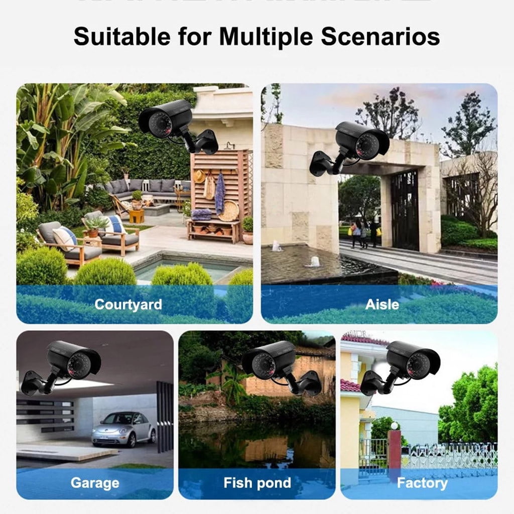 NANDIYNZHI Fake Camera Dummy Waterproof Security Cctv Surveillance Camera Abs 6.3*3.54*3.15 Inch (Clearance)Office&Craft&Stationery