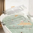 thumbnail image 2 of Jioakfa Expandable Acrylic Bathtub Tray For Tub, Bath Caddy Tray Table For Bathtub, Adjustable From 31.5 Inch, Bathtub Rack Fits Most Bathtubs And Bathroom Décor, Bath Tub Shelf Accessories For Women, 2 of 8