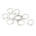 thumbnail image 1 of Unique Bargains 10pcs 304 Stainless Steel External Circlip Retaining Shaft Snap Rings 11mm, 1 of 1