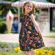 thumbnail image 5 of Balery Vintage Floral Camisón de princesa para niñas, pijama de algodón con mangas abullonadas, suave y bonito.-Medium, 5 of 6