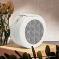 thumbnail image 6 of Yiaed Black Leopard Print Travel Jewelry Case Bridesmaid Gift Boxes Jewelry Travel Organizer Small Round Jewelry Box Mini Storage-White, 6 of 7