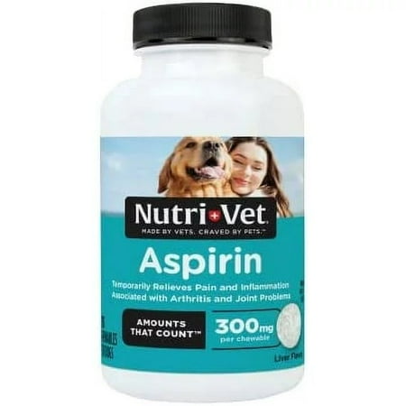 Nutri-Vet Aspirin for Dogs Medium to Large Dogs 300mg 75 count
