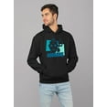 thumbnail image 2 of Aquarius Emoji Vibes - Trident Design Men's Hoodie, 2 of 4