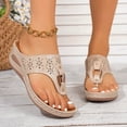 thumbnail image 7 of Lovskoo Platform Flip Flops for Women, Arch Support Cushion Thong Sandals, Thick Sole Pillow Slippers, Non-Slip Summer Beach Shoes, 7 of 7