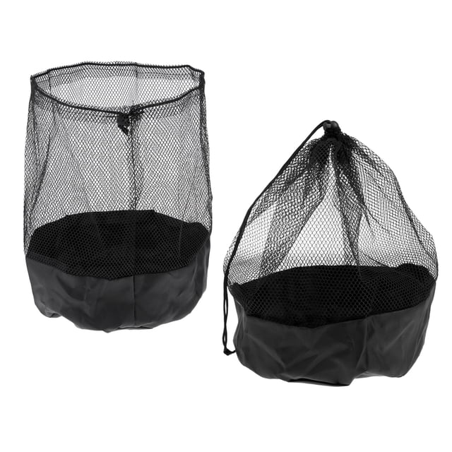 2 Bolsas De Malla De Conos De Entrenamiento De Fútbol Sunnimix Bolsa Con Cordón negro 21 cm 29 cm Bolsa de conos de entrenamiento de fútbol