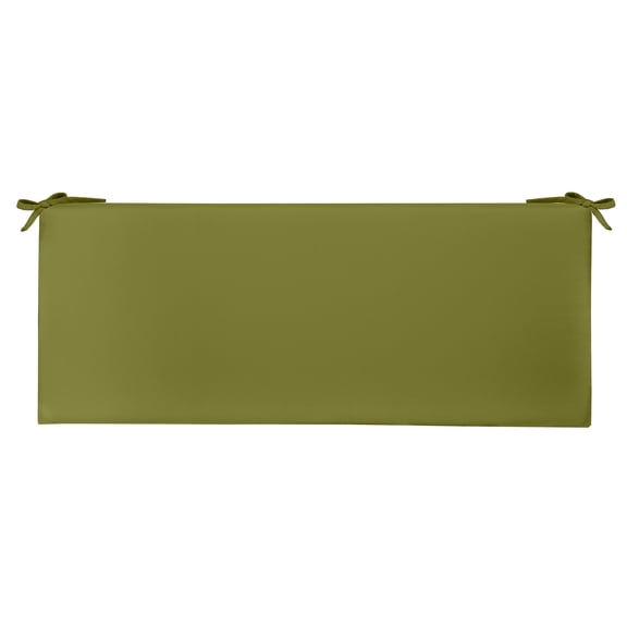RSH Décor Indoor Outdoor 3” Foam Bench Cushion with Ties (36” x 14” x 3”), Solid Kiwi Green