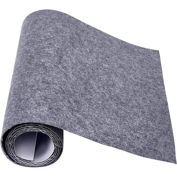 15.7x78.7inch Gray Self-Adhesive Felt Fabric Shelf Liner for Festival Decorations DIY Picture Framing and Jewelry Box Fabric Stick 1mm Thick Gray