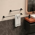 thumbnail image 2 of Adjustable 16 to 27.6 Inch Single Bath Towel Bar, ZUEXT Chrome Finished Stainless Steel Towel Holder Hanger, Wall Mount Expandable Hand Towel Rod for Bathroom Kitchen, 1" Tube Towel Rail Rack w/ Hooks, 2 of 3