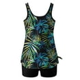 thumbnail image 5 of qucoqpe Tankini Swimsuits for Women Fashion Summer Casual Loose Floral Print Modest Bathing Suit with Shorts, 5 of 7