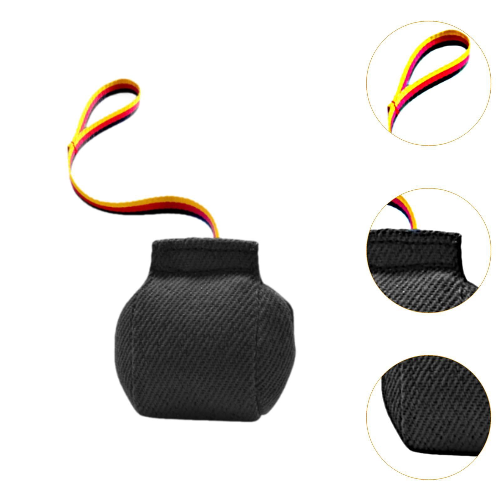 balikha Dog Bite Tug Toy Pull Toy,Lightweight,Portable,Bite Resistant Bite Training Interactive Toy for Small Medium Dog Pet Supplies Black