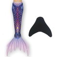 thumbnail image 1 of Girl Mermaid Tail with Monofin purple 140, 1 of 5