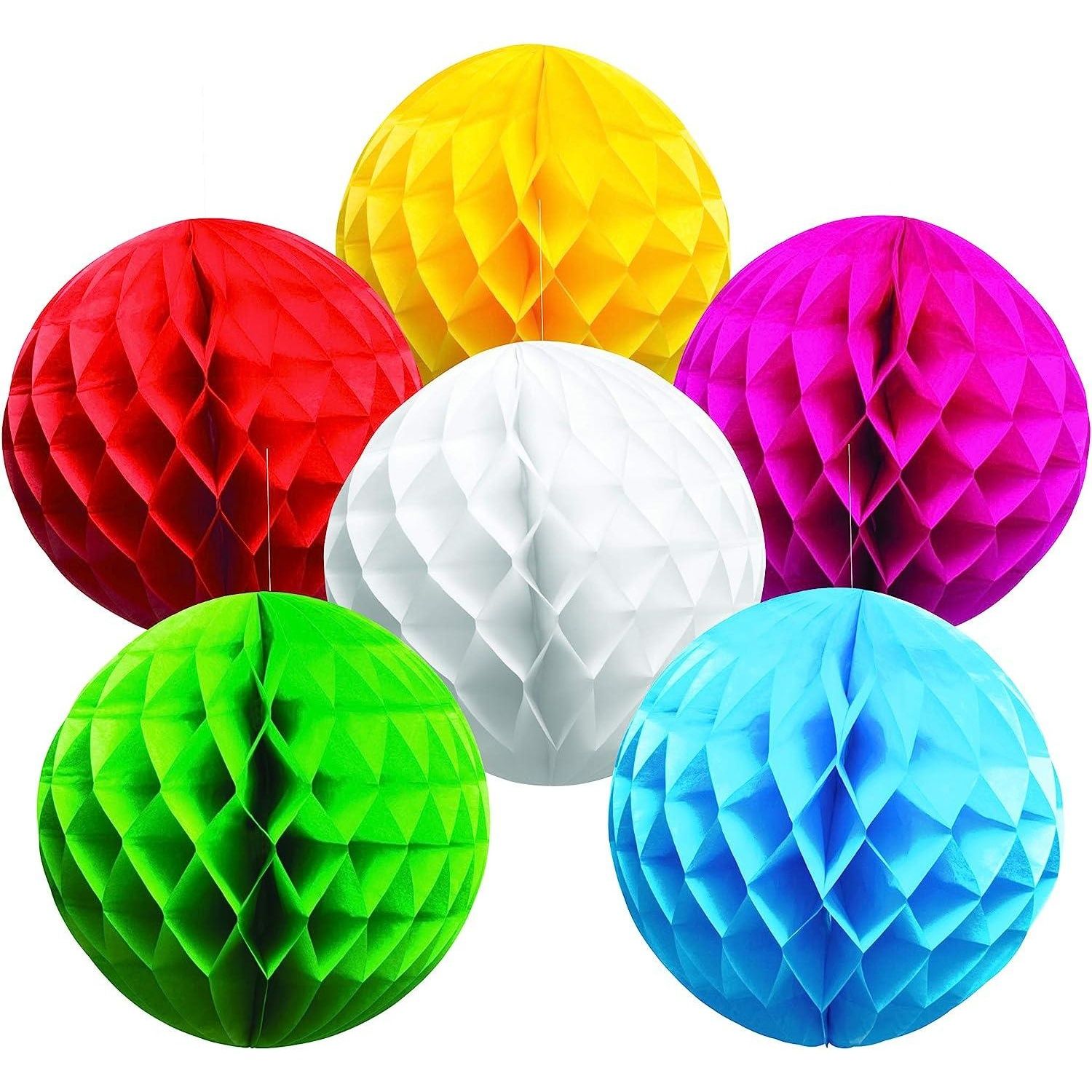 Boland Décoration Suspendue en Papier Nid d'Abeille (Lot de 6)