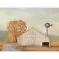 thumbnail image 2 of Deiter, Lori 14x12 Gold Ornate Wood Framed with Double Matting Museum Art Print Titled - Fall Barn in Muir, 2 of 4