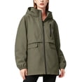 thumbnail image 4 of Aezemi Waterproof Hiking Coats for Women Zip up Comfy Windbreaker Fashion Hooded Long Sleeve Rain Jackets Fall Winter Travel Camping Workout Daily Wear Raincoats with Zip Pocket 3XL, 4 of 9