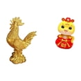 thumbnail image 1 of Escultura de pollo, figura de resina, estatua de animal, adorno de serpiente, decoración coleccionable, adecuada para dormitorios, salas de estar, ofi, 1 of 8