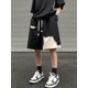 thumbnail image 3 of Pantalones cortos Y2K rotos de verano para hombre, pantalones cortos cargo casuales americanos, bermudas con cordón de estilo hip hop, pantalones cortos holgados de moda retro para gimnasio, 3 of 5