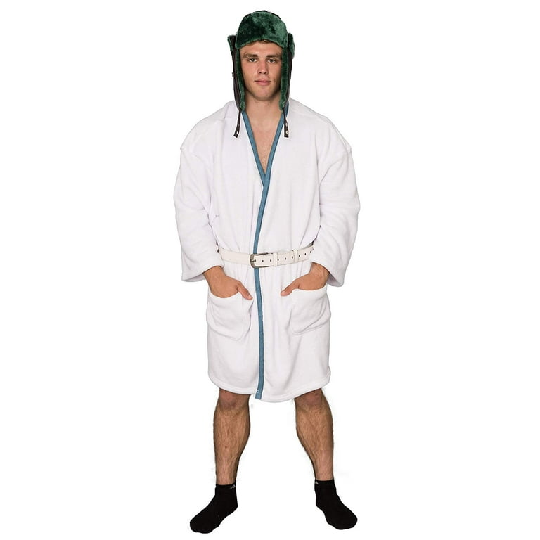 Christmas Vacation Cousin Eddie White Robe and Belt Costume Set