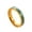Gold, variant on Unisex Stainless Steel 4mm Simple Creative Synthetic Turquoise Green Gemstone Inlay Stackable Ring Eternity Wedding Band Silver Size 10