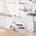 thumbnail image 3 of Bolso de noche y bolsos de mano UBAYMAX para mujer, satén plateado, 3 of 9