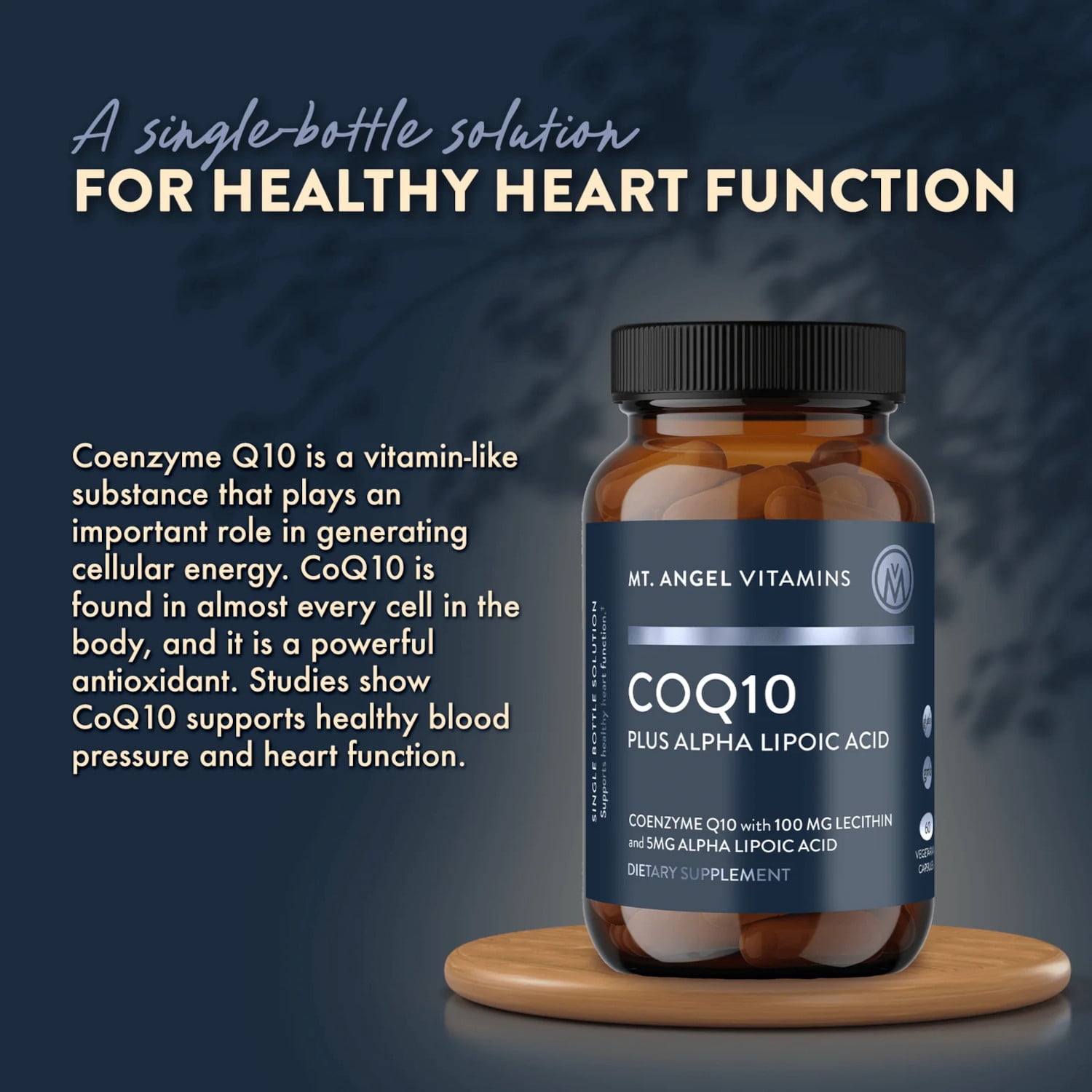 Mt. Angel Vitamins - High Absorption CoQ10 - 100 mg, 30 Capsules