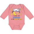 thumbnail image 3 of Inktastic I Love My Grandma to the Moon and Back Cute Sheep Boys or Girls Long Sleeve Baby Bodysuit, 3 of 5