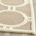 thumbnail image 3 of SAFAVIEH Cambridge Joss Geometric Circles Wool Area Rug, Beige/Ivory, 3' x 5', 3 of 5