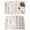 White, variant on Flowers Birds Placemats Set of 6, Country Retro Botanical Floral Branches Placemats for Dining Table, Place Mats for Kitchen Tabletop, Waterproof Wipeable Dining Table Mats Set