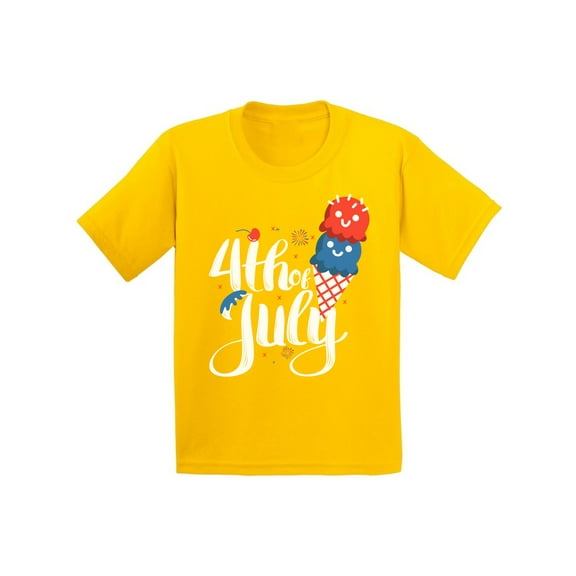 Awkward Styles Funny Youth T Shirt Patriotic Shirt Fourth of July Shirt Ice Cream T Shirt Shirts for Boys Shirts for Girls Ice Tshirt for Kids 4th of July Clothes Kids Patriotic Clothes Collection