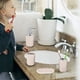 thumbnail image 5 of Juego de accesorios de baño de cuatro piezas caqui con dispensador de jabón, cepillo de dientes, vaso y jabonera, juego de plástico dental T-216-4, 5 of 6