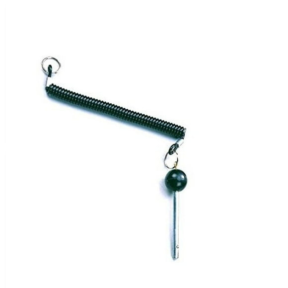 SB DISTRIBUTION LTD PIN Tensile Lanyard Straight Pin - 3/8” Shaft, Locking Space 4-1/4” - Universal Weight Stack SELECTOR Pins. Cotterless Hitch Pins. with Coiled Lanyard - New | by SBD