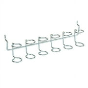 Hyper Tough 6-Slot Multi-Tool and Screwdriver Organizer Holder for Pegboard, Zinc Plated Steel