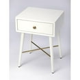 thumbnail image 1 of Butler Specialty Delridge Table d'Appoint en Blanc et Or, 1 of 7