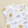thumbnail image 6 of Xudanell Baby Boys Girls Romper One-Piece Beach Outfit Summer Clothes 0-24 Months (6-12 Months, Gold), 6 of 6