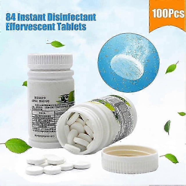 2025 100Pcs Effervescent Tablet Clothes Bleaching Tablet Household Cleaning Tablet