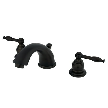 Kingston Brass KB965KL Widespread Bathroom Faucet, Oil Rubbed Bronze