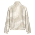 thumbnail image 6 of Jackets for Women Winter Coat Jackets Flannel Stand Collar Jacket(Beige Marble Swirling Pattern Texture,Size:S-4XL), 6 of 7