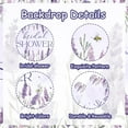 thumbnail image 6 of 5 * 3ft Lavender Bridal Shower Backdrop Purple Floral Bride to Be Photography Background Cloth Decoration for Purple Wedding Bachelorette Engagement Party Supplies Photo Booth Props, 6 of 8