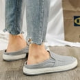 thumbnail image 3 of Men's Canvas Slip-on Espadrilles Loafers,Fashion Breathable Hand Stitching Linen Indoor Outdoor Non-Slip Comfortable Flat, Fisherman Casual Walking Sneakers Boat Shoes, 3 of 7