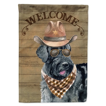 Carolines Treasures CK6355CHF Giant Schnauzer Country Dog Flag Canvas House Size  Large multicolor