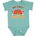 thumbnail image 3 of Inktastic My First Turkey Day with Turkey and Leaves Boys or Girls Baby Bodysuit, 3 of 5