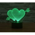 thumbnail image 1 of LINLIN 3D Night lamp, 3D lamp 3D Illusion Night Lights 3D Optical Illusion Desk Lamp 7 Color Change USB Touch Switch Desk Night Light 3D Table Lamp for Kids, 1 of 7