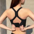 thumbnail image 4 of Toystoory Sujetador de Yoga para mujer, deportes, sujetador con relleno con aumento, camisetas sin mangas, chaleco, entrenamiento, Fitness, Uniforme atlético Negro S, 4 of 6