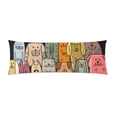 thumbnail image 2 of ABPHOTO Funny Dogs Family Body Pillow Covers Pillowcase Throw Pillows 20x60 inch, 2 of 2