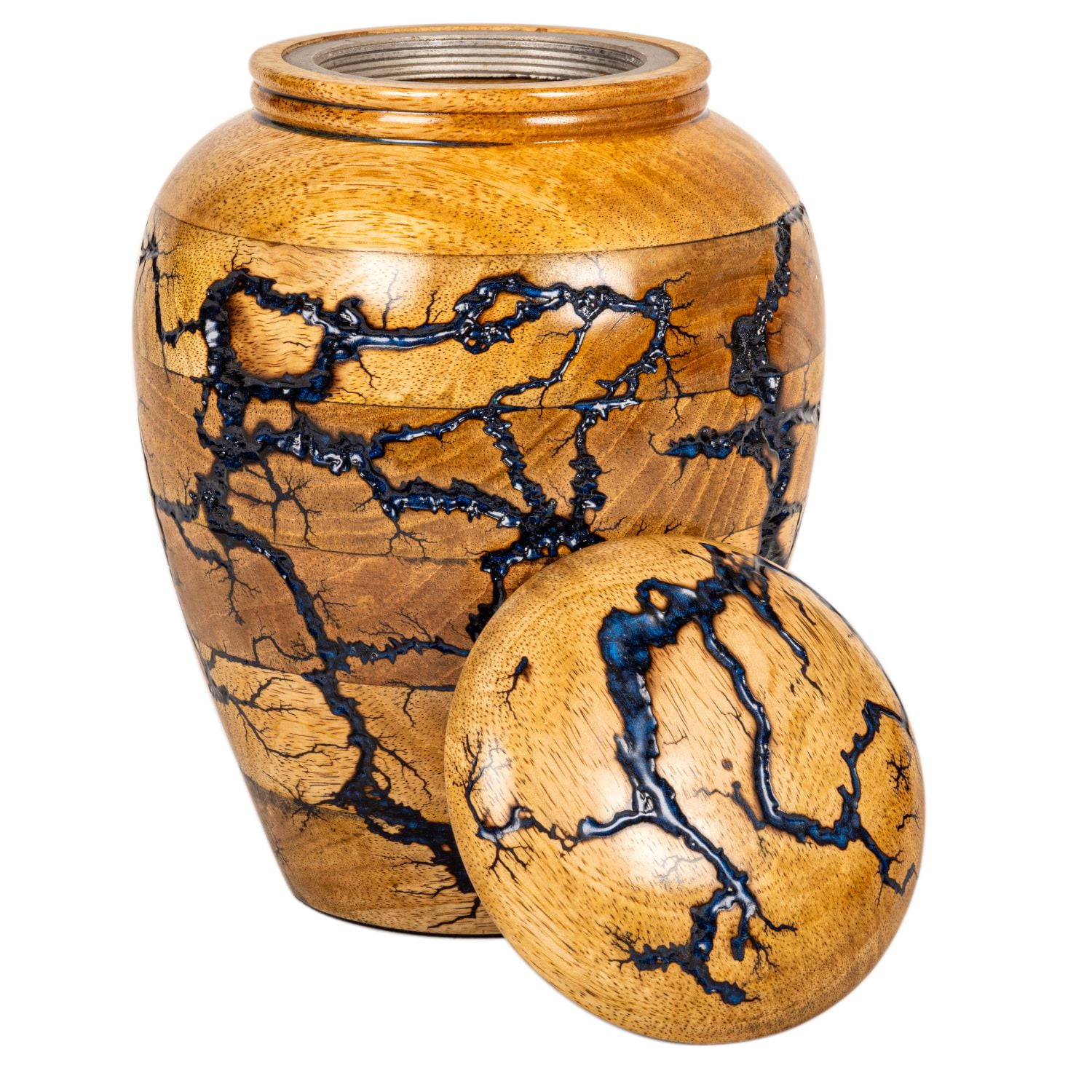 Cremation Urn for Adult Human Ashes - Handcrafted Funeral Memorial Urn