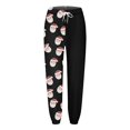 thumbnail image 2 of Gibobby pantalones de vestir mujer cintura alta Pantalones de entrenamiento para mujer, cintura media, pantalones largos sólidos, pantalones deportivos casuales sueltos (Negro, XL), 2 of 4