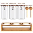 thumbnail image 2 of Bote de café Yangbaga Glass 1350 ml con estante y cuchara, 2 of 7