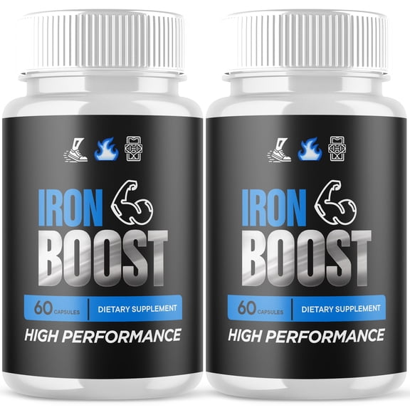 Iron Boost Advanced Formula Pills All Natural Vitamin Supplement IronBoost 120 Capsules